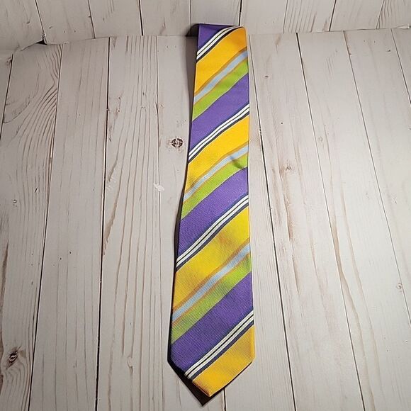 Robert Jensen Colorful Silk Tie New - Picture 1 of 10